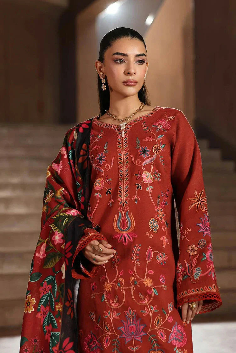 Rajbari - Winter Shawl Edit - Design 10 - Unstitched