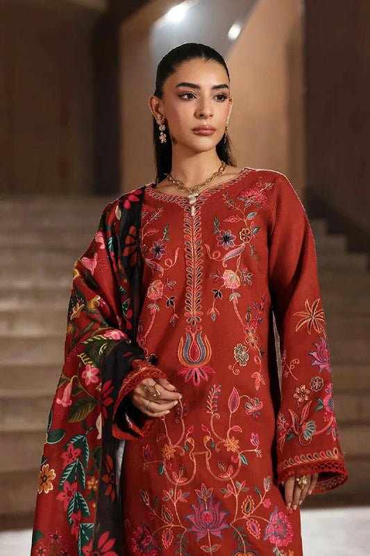 Rajbari - Winter Shawl Edit - Design 10 - Unstitched