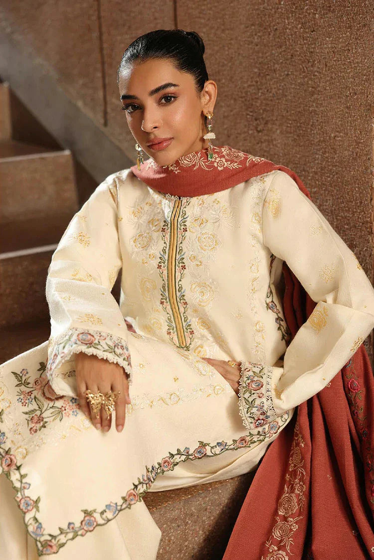 Rajbari - Winter Shawl Edit - Design 11 - Unstitched