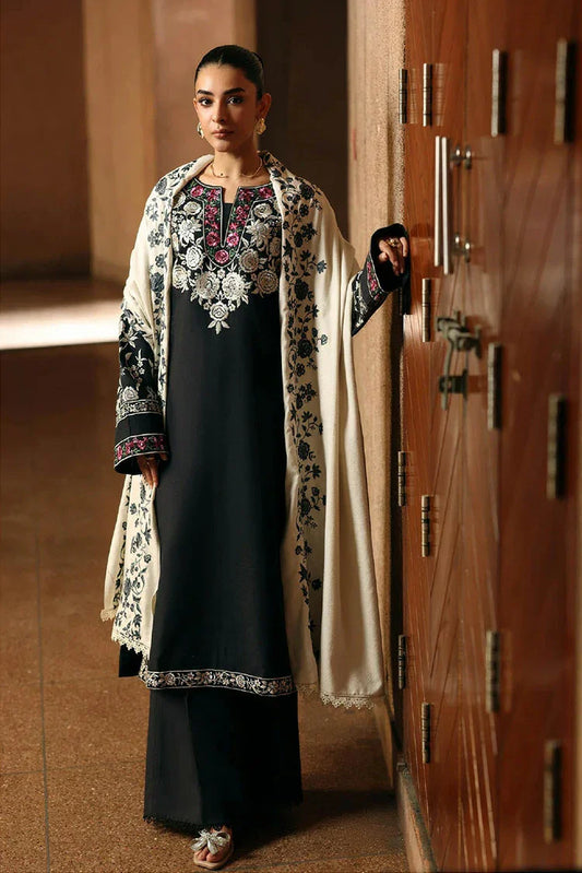Rajbari - Winter Shawl Edit - Design 12 - Unstitched