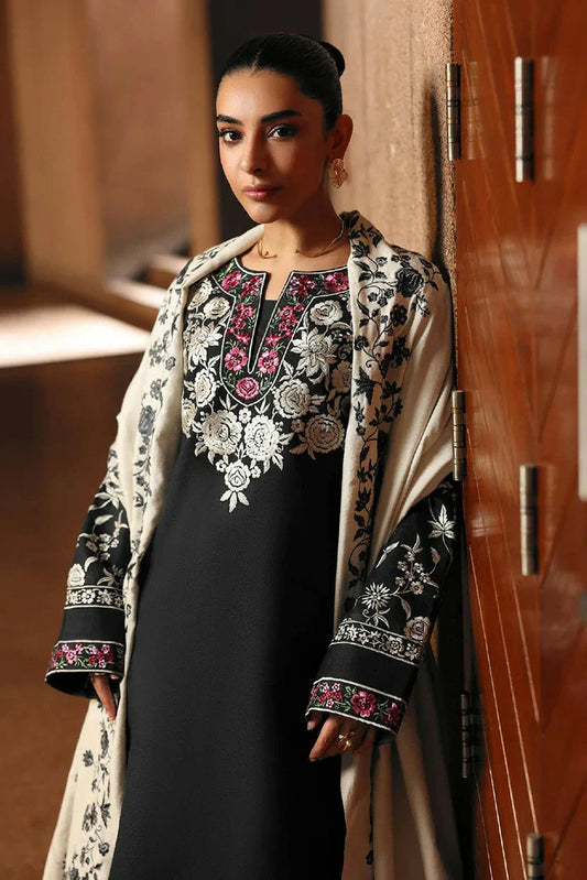 Rajbari - Winter Shawl Edit - Design 12 - Unstitched