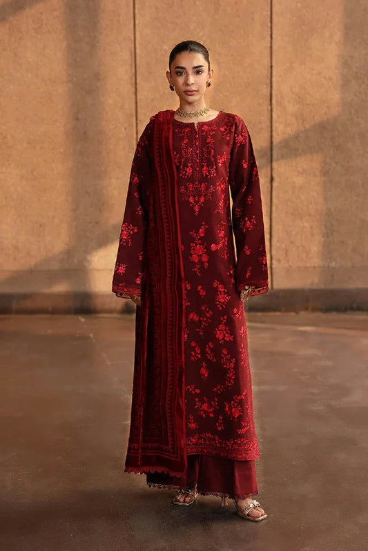 Rajbari - Winter Shawl Edit - Design 04 - Unstitched
