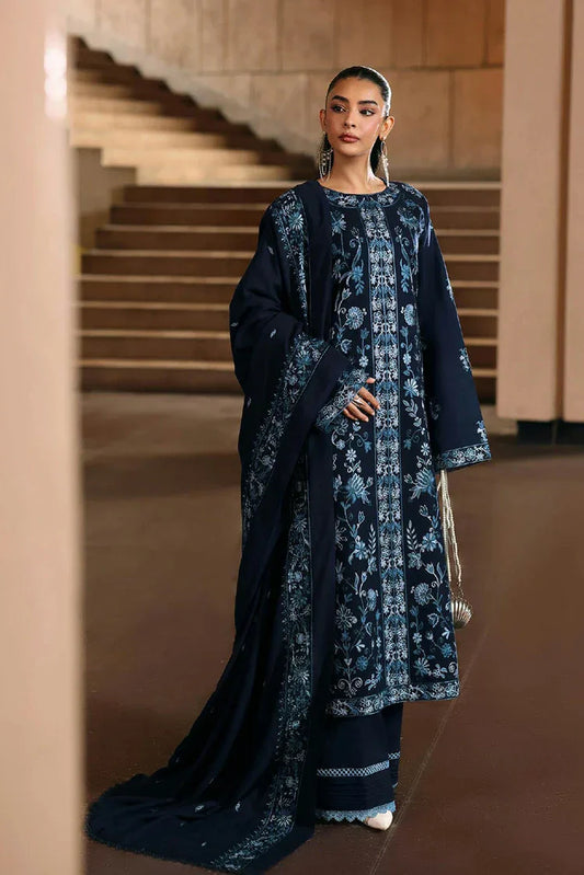 Rajbari - Winter Shawl Edit - Design 06 - Unstitched
