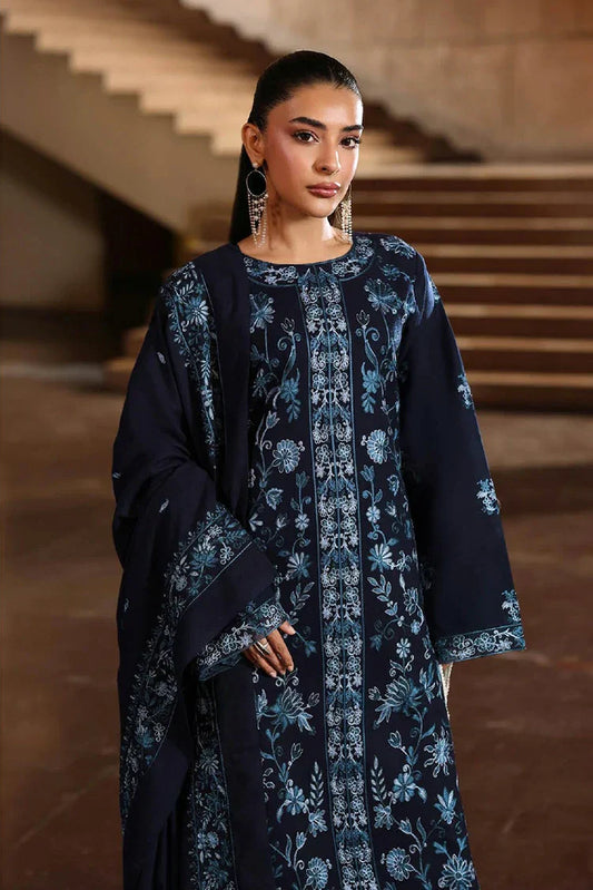 Rajbari - Winter Shawl Edit - Design 06 - Unstitched