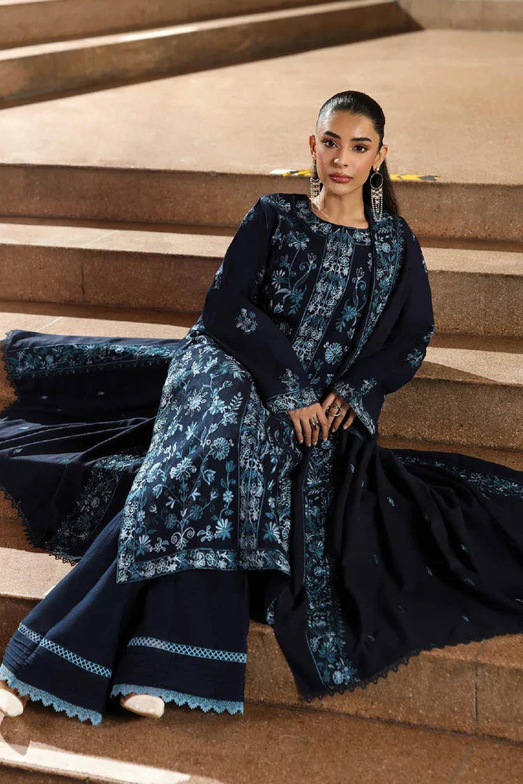 Rajbari - Winter Shawl Edit - Design 06 - Unstitched