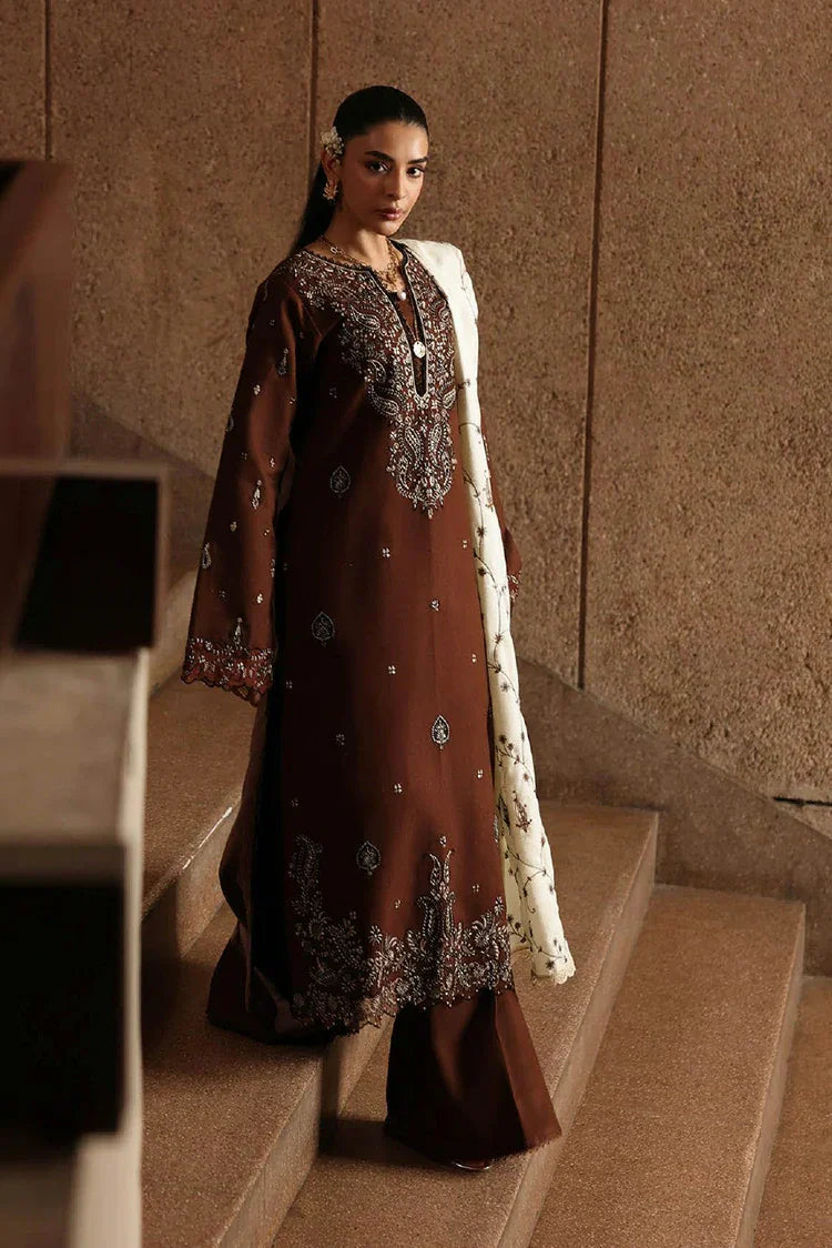 Rajbari - Winter Shawl Edit - Design 08 - Unstitched