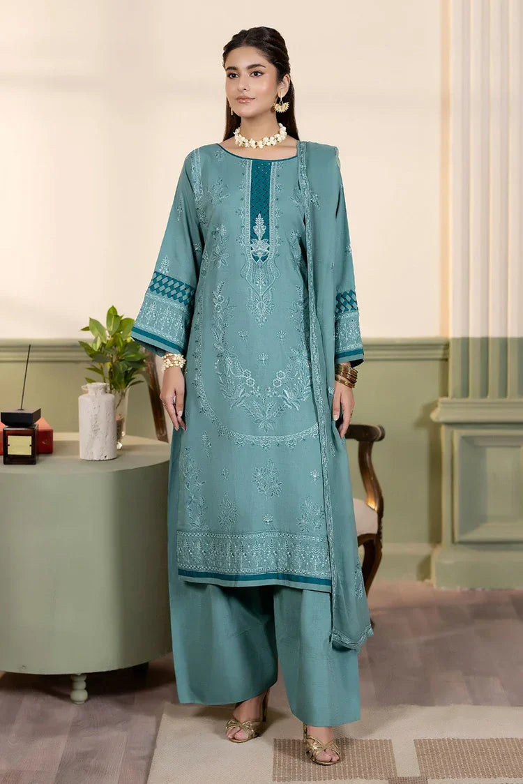 Noor e Fajar - Nisha Embroidered Winter Raw Silk Collection - IS-010 - Unstitched