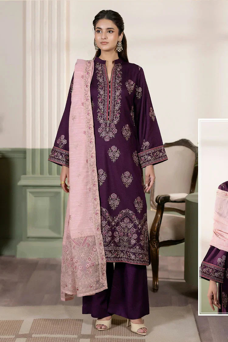Noor e Fajar - Nisha Embroidered Winter Raw Silk Collection - IS-011 - Unstitched