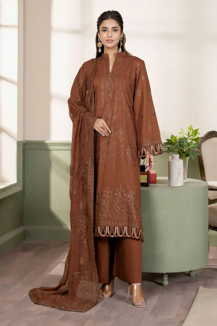 Noor e Fajar - Nisha Embroidered Winter Raw Silk Collection - IS-012 - Unstitched