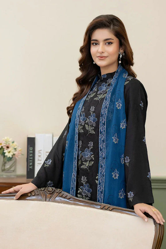 Noor e Fajar - Nisha Embroidered Winter Raw Silk Collection - IS-002 - Unstitched