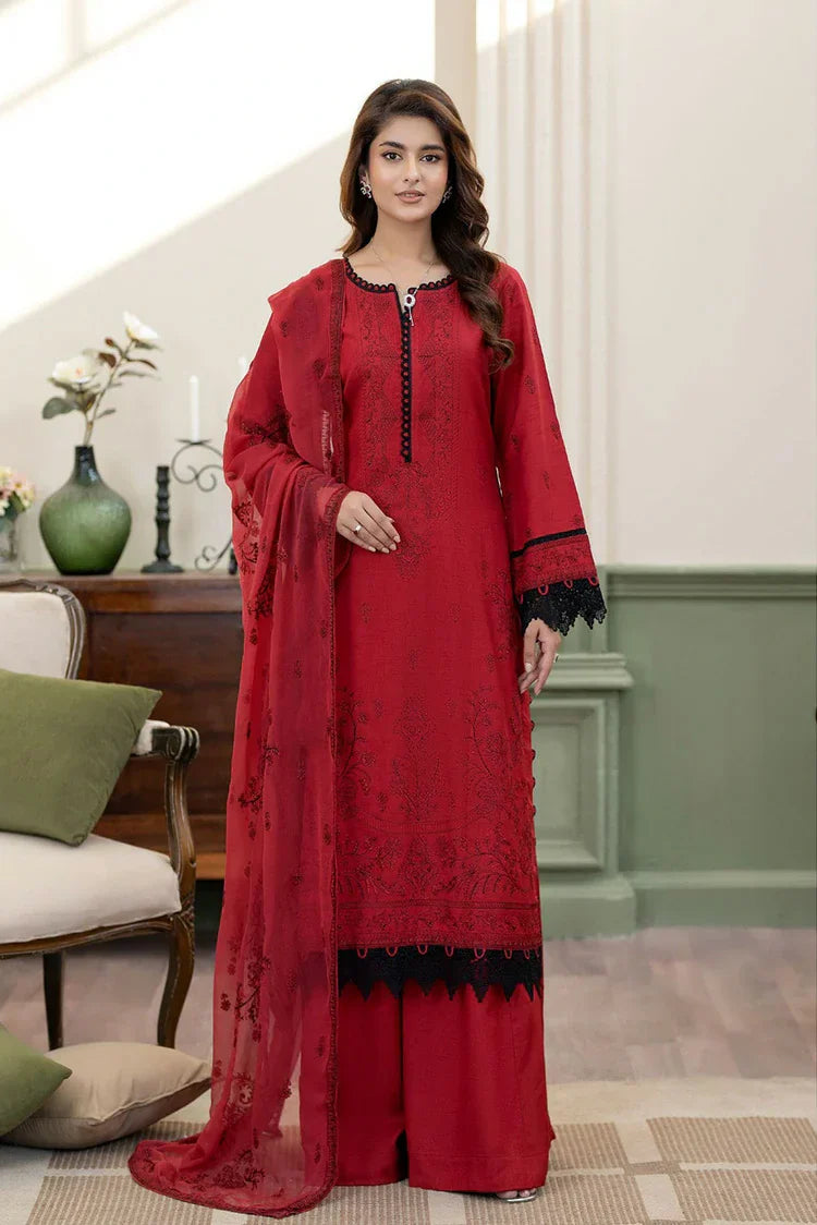 Noor e Fajar - Nisha Embroidered Winter Raw Silk Collection - IS-004 - Unstitched
