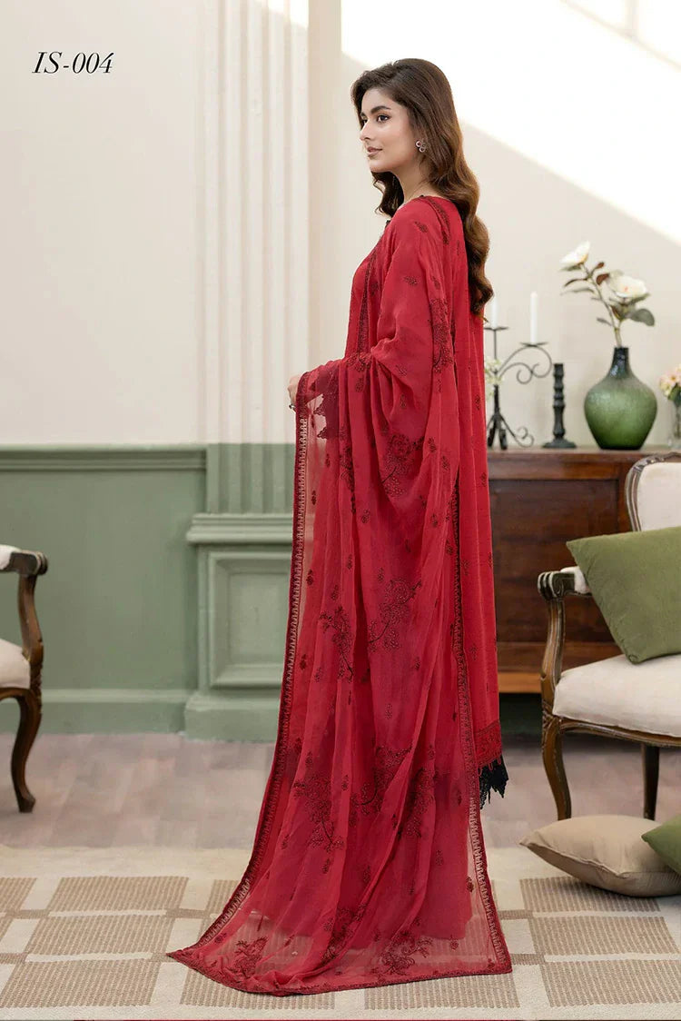 Noor e Fajar - Nisha Embroidered Winter Raw Silk Collection - IS-004 - Unstitched
