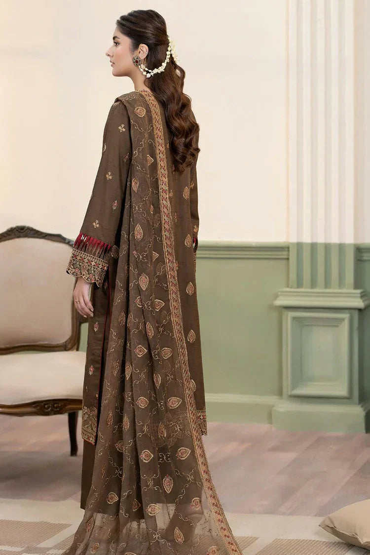 Noor e Fajar - Nisha Embroidered Winter Raw Silk Collection - IS-007 - Unstitched