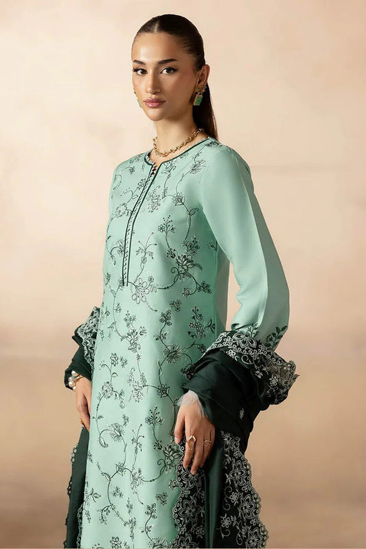 Rajbari - Sareen Premium Viscose Chikankari Collection - Design 11 - Unstitched