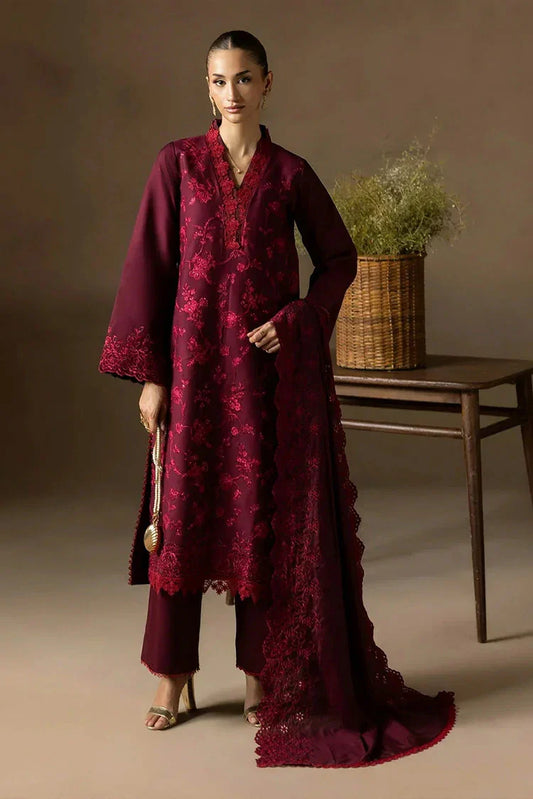 Rajbari - Sareen Premium Viscose Chikankari Collection - Design 04 - Unstitched