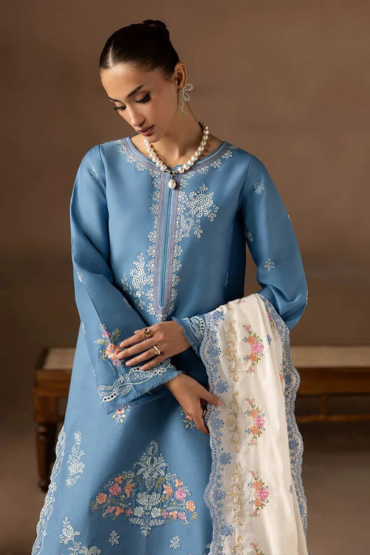 Rajbari - Sareen Premium Viscose Chikankari Collection - Design 07 - Unstitched
