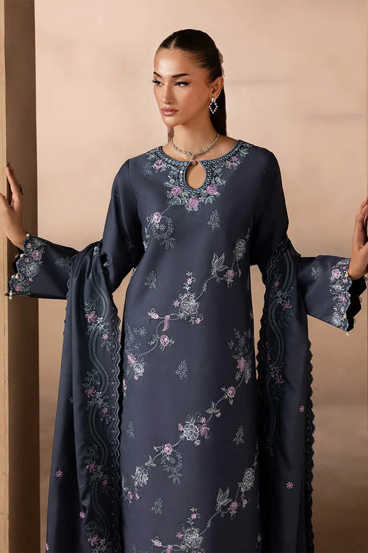 Rajbari - Sareen Premium Viscose Chikankari Collection - Design 09 - Unstitched