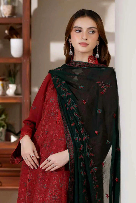 Noor e Fajar - Miraal Embroidered Plain Karandi Collection - KR-245 - Unstitched