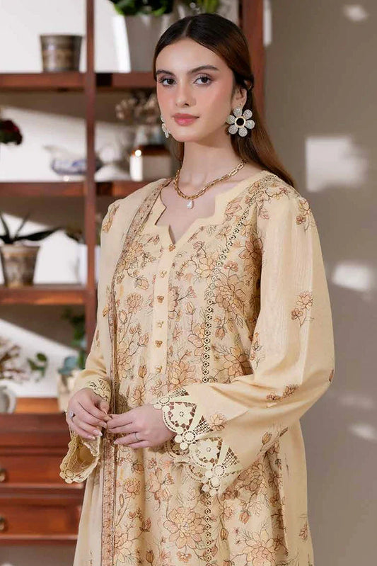 Noor e Fajar - Miraal Embroidered Plain Karandi Collection - KR-251 - Unstitched