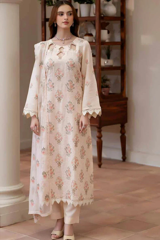 Noor e Fajar - Miraal Embroidered Plain Karandi Collection - KR-252 - Unstitched