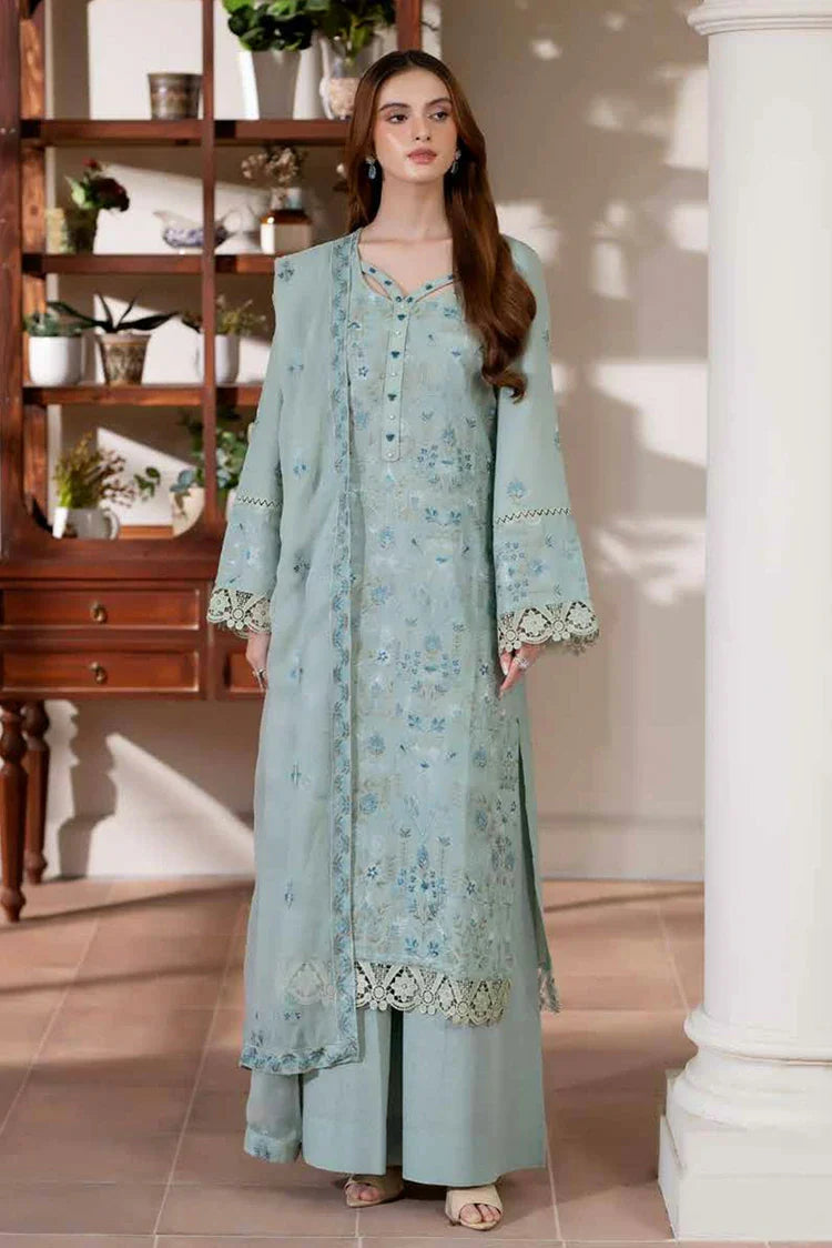 Noor e Fajar - Miraal Embroidered Plain Karandi Collection - KR-253 - Unstitched