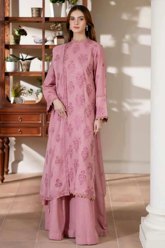 Noor e Fajar - Miraal Embroidered Plain Karandi Collection - KR-254 - Unstitched