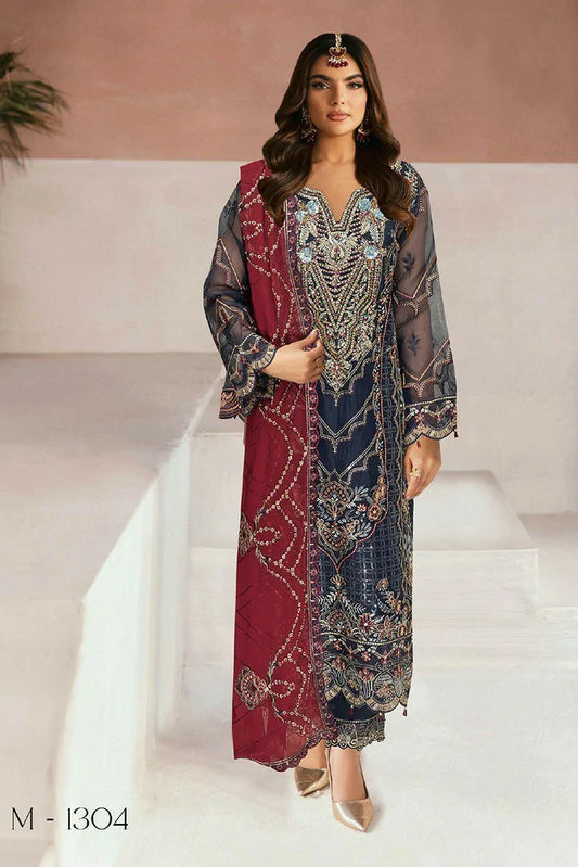 Ramsha - Minhal Embroidered Collection Vol 13 - M-1304 - Unstitched