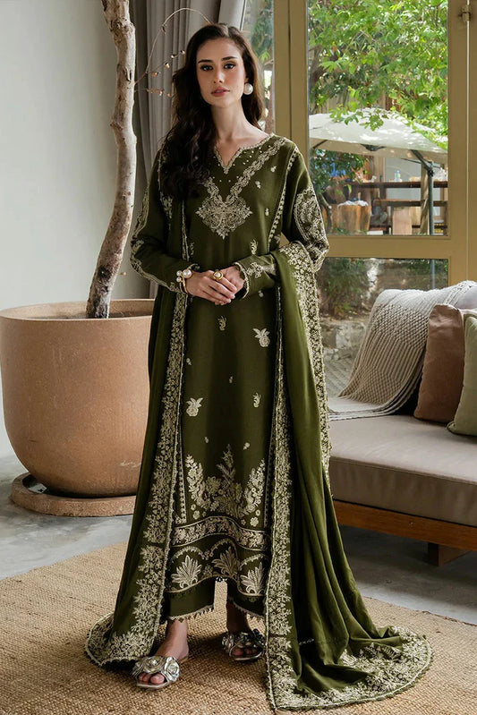 Faiza Faisal - Dastaan Khaddar Collection - 461-SIENNA - Unstitched