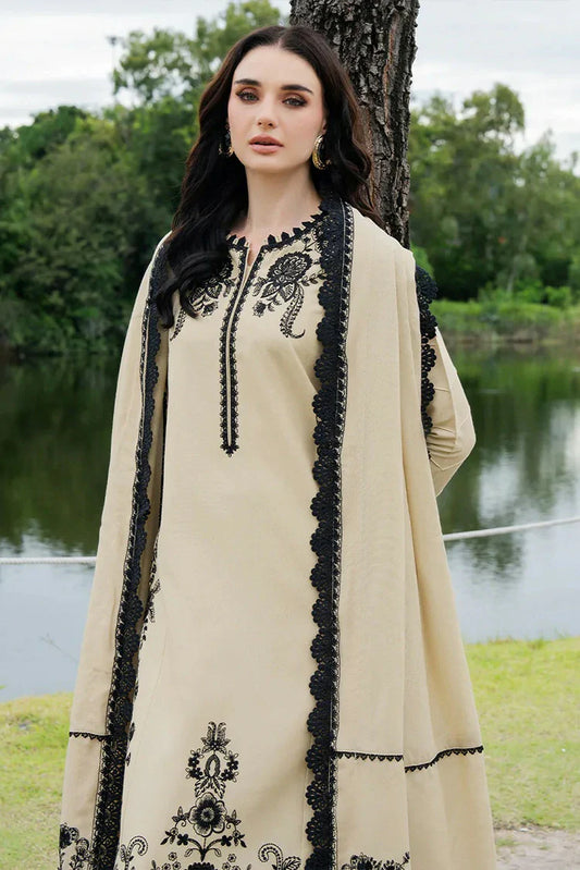 Faiza Faisal - Hoor Karandi Winter Edit - 471-ALAYNA - Unstitched