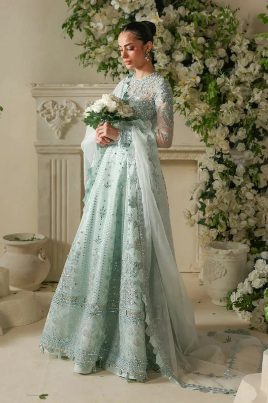 Khurshid - Festive Fusion Vol 1 - WF253FF1-3-Aqua Pearl - Unstitched