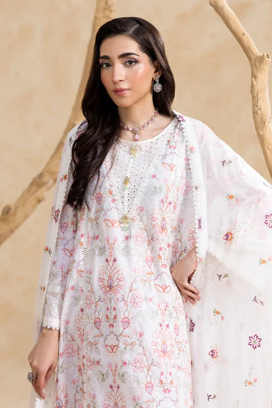 Threads & Weaves - White Embroidered Suit - 3 Piece