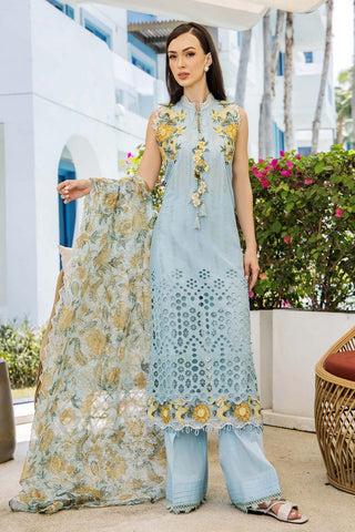 Adan's Blossom Unstitched Lawn Collection - 7509