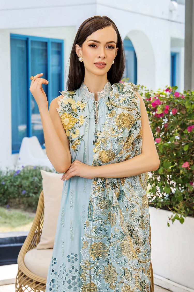 Picture of Adans Libas - Adan's Blossom Unstitched Lawn Collection - 7509 - Available at Raja Sahib