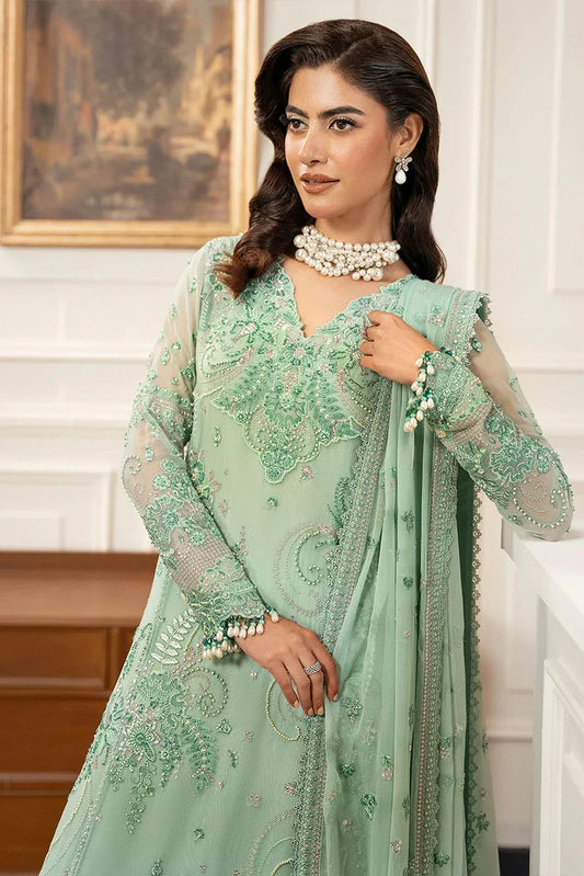 Zarizaa - Check In 5 Series Chiffon Collection - 1G-Regalia - Unstitched
