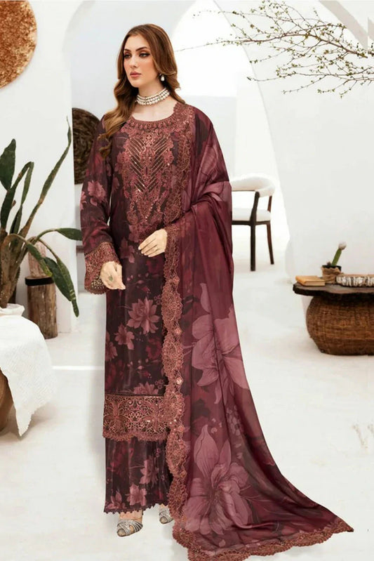 Ramsha - Riwaj Premium Rawsilk Collection Vol 6 - J-602 - Unstitched
