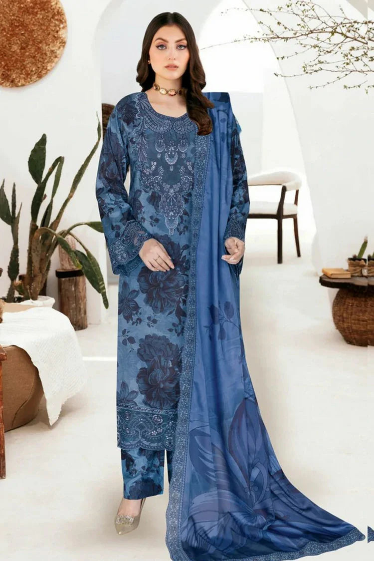 Ramsha - Riwaj Premium Rawsilk Collection Vol 6 - J-609 - Unstitched