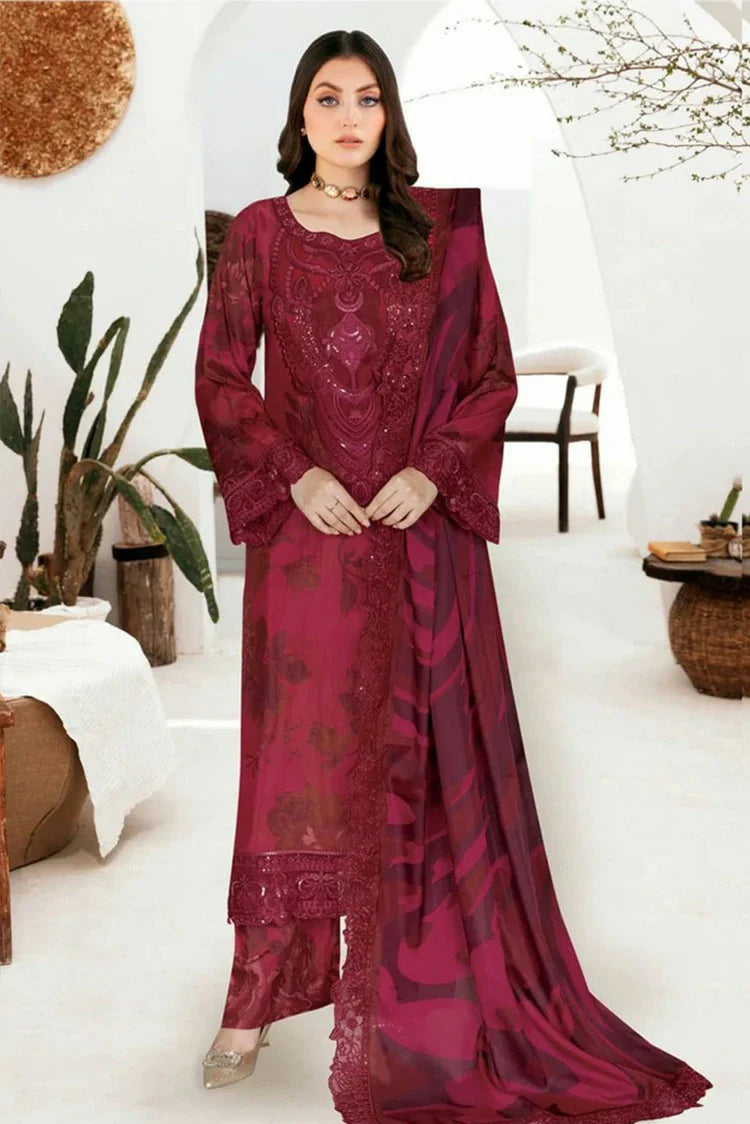 Ramsha - Riwaj Premium Rawsilk Collection Vol 6 - J-610 - Unstitched