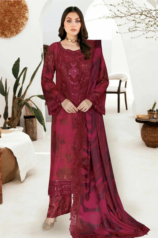 Ramsha - Riwaj Premium Rawsilk Collection Vol 6 - J-610 - Unstitched