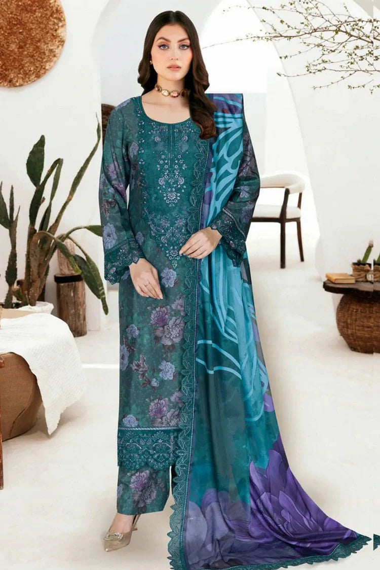 Ramsha - Riwaj Premium Rawsilk Collection Vol 6 - J-611 - Unstitched