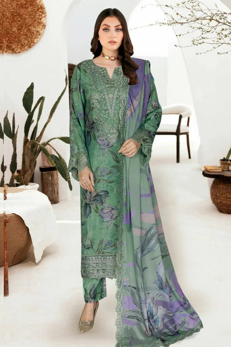Ramsha - Riwaj Premium Rawsilk Collection Vol 6 - J-613 - Unstitched