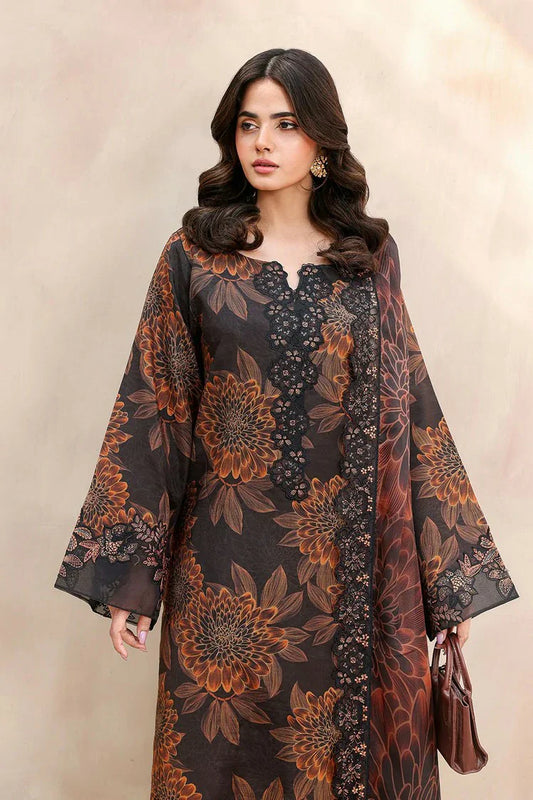 Ramsha - Naqsh Embroidered Rawsilk Collection - RS-02 - Unstitched