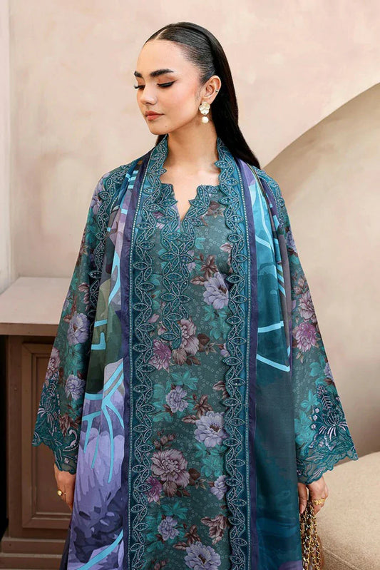 Ramsha - Naqsh Embroidered Rawsilk Collection - RS-03 - Unstitched
