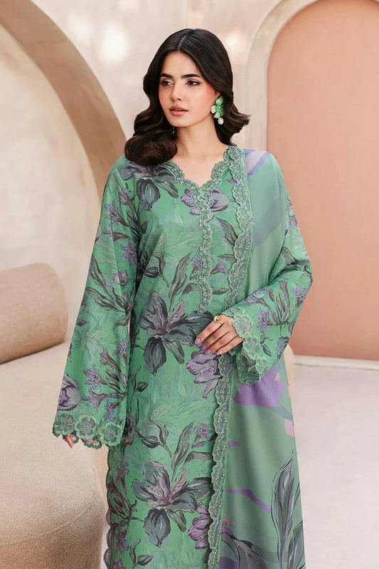 Ramsha - Naqsh Embroidered Rawsilk Collection - RS-07 - Unstitched