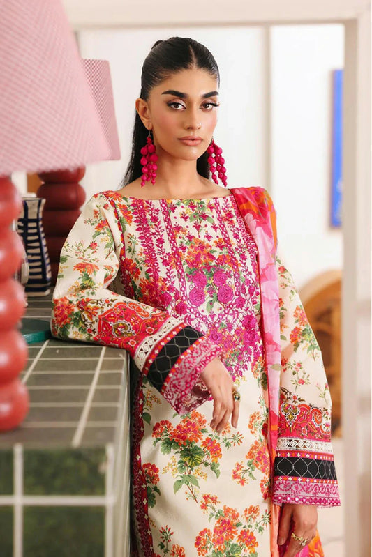 Rajbari - Nissa Summer Floral Symphony Collection - Design 05 - Unstitched