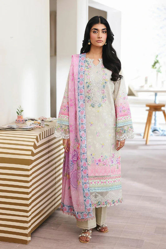 Rajbari - Nissa Summer Floral Symphony Collection - Design 08 - Unstitched