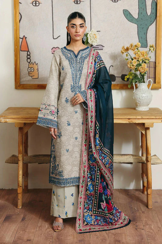 Rajbari - Nissa Summer Floral Symphony Collection - Design 09 - Unstitched