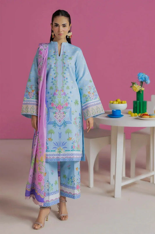 Rajbari - Amal Summer Prints - Design 12 (3PC) - Unstitched