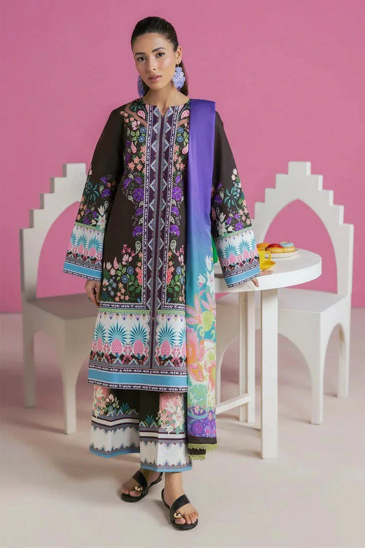 Rajbari - Amal Summer Prints - Design 13 (3PC) - Unstitched