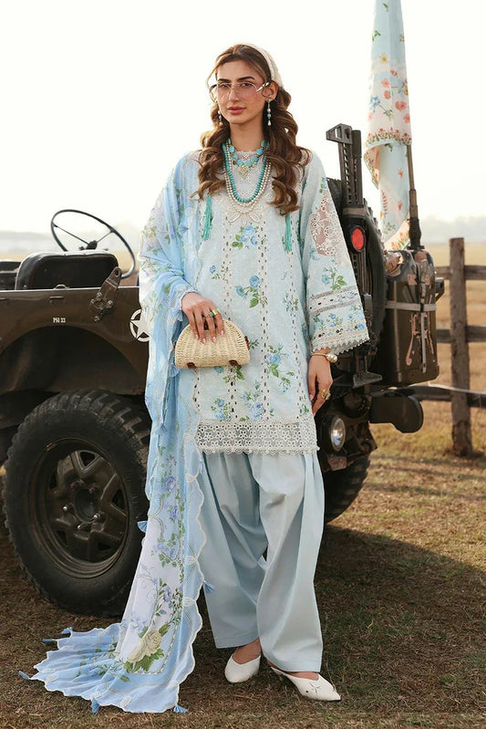 Sardinia - Festive Lawn - 1601-B SKY BELLS - Unstitched