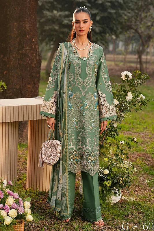 Ramsha - Ghazal Luxury Lawn Collection Vol 6 - G-604 - Unstitched